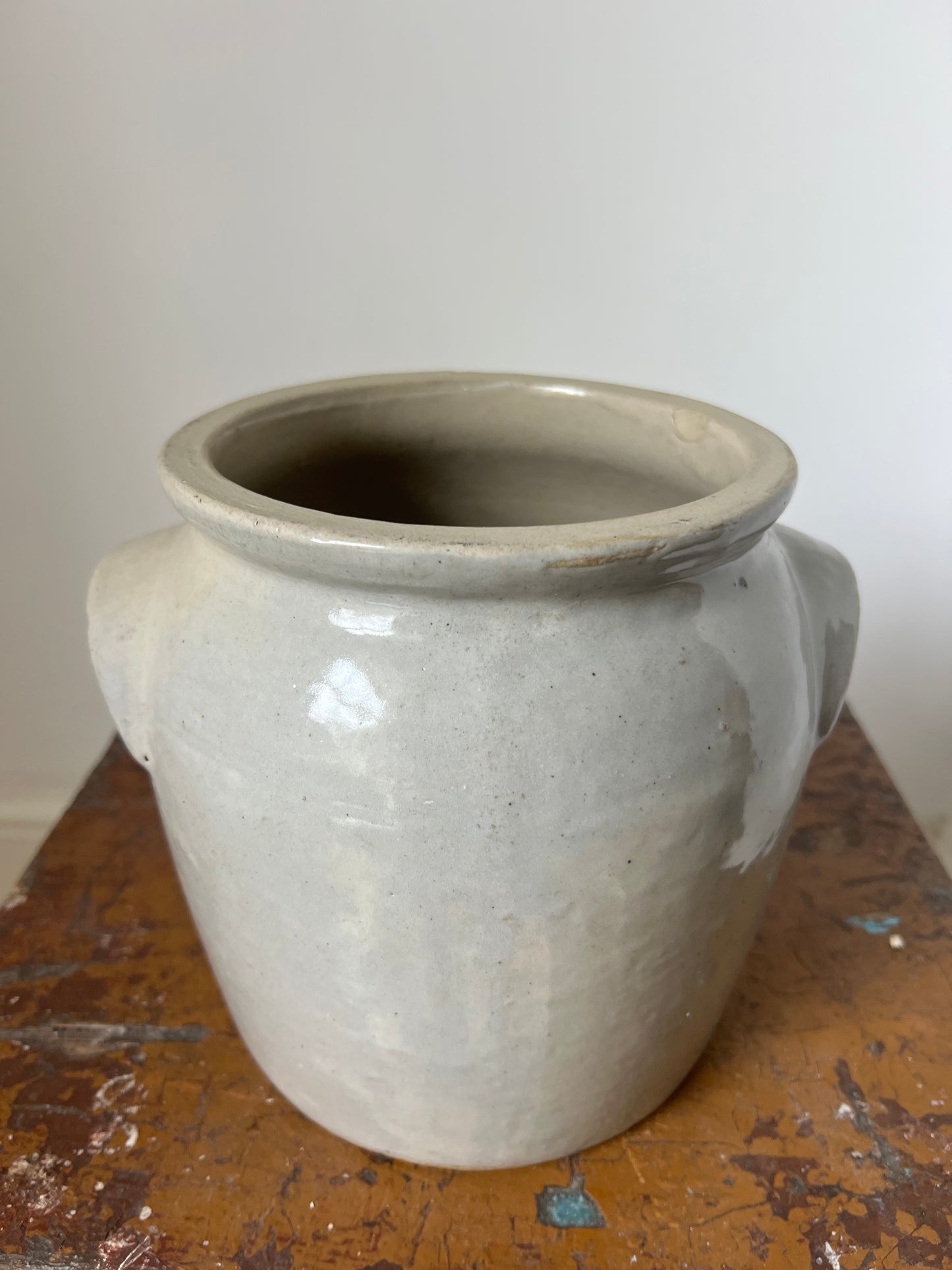 French Antique Confit Pot