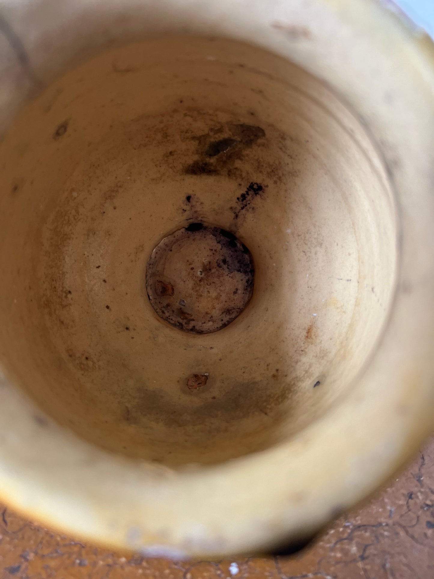Tiny Rare Size French Antique Confit Pot