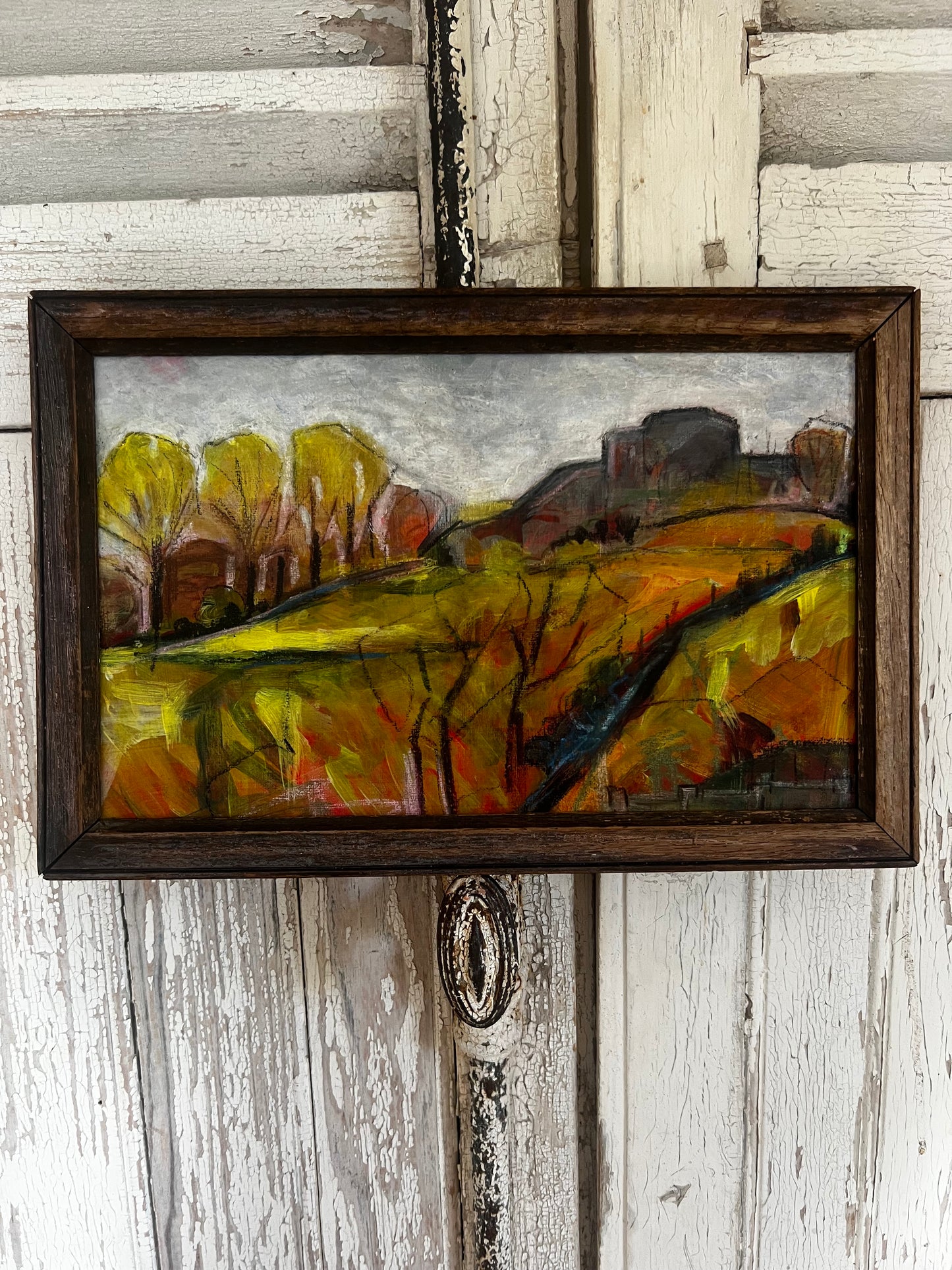 French Expressionist Framed Oil Painting