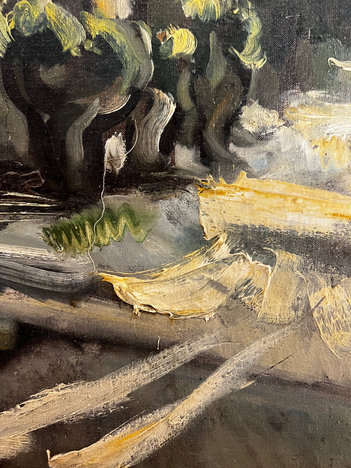A striking French 1930’s French Oil Painting on Canvas