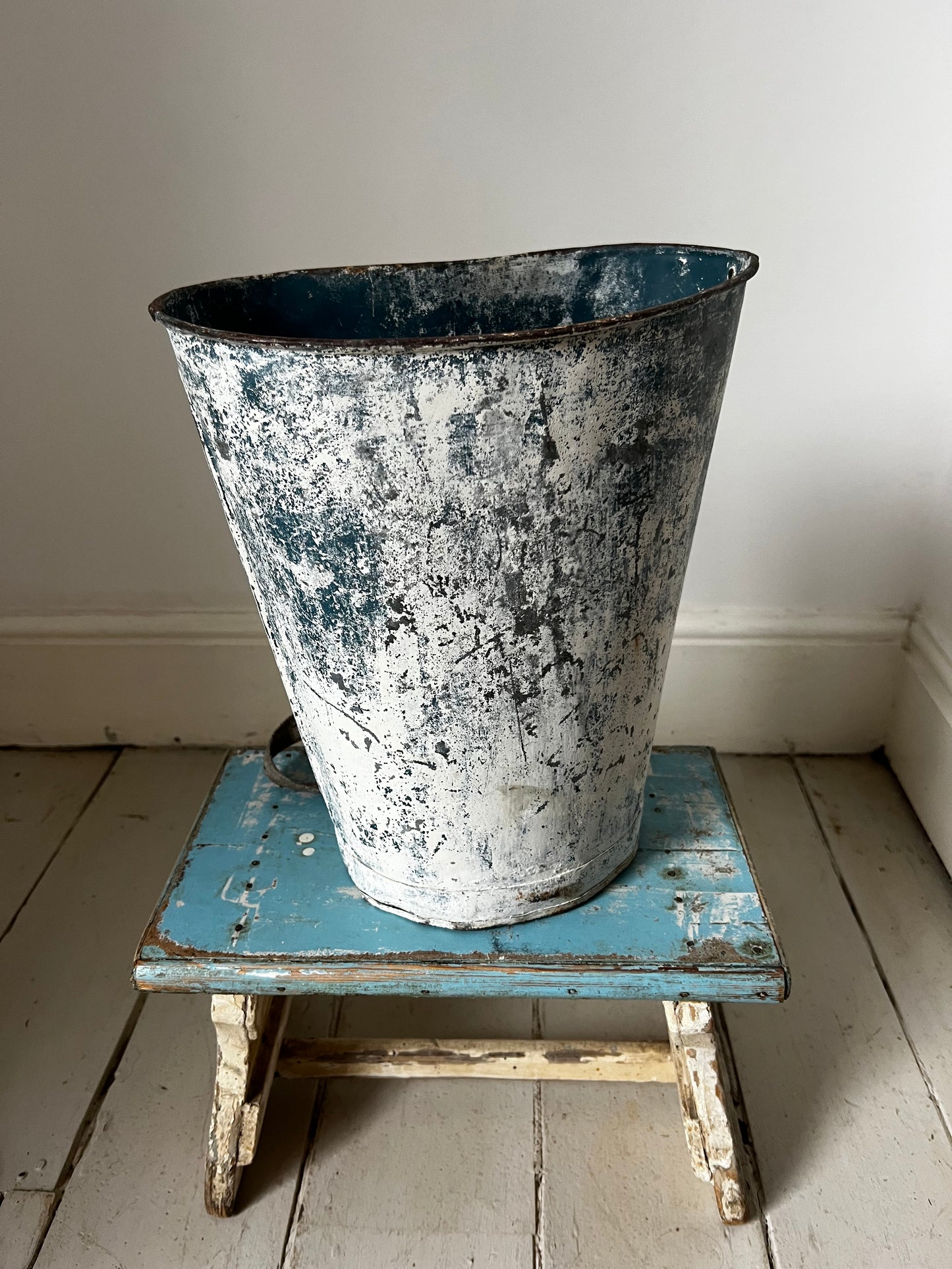 RESERVED FOR T Very Rare French Blue Childs Grape Hod Carrier