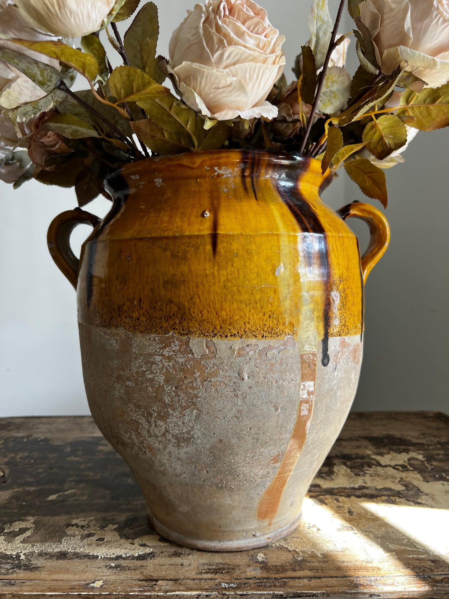 Huge French 19th Century Confit Pot 32 cm tall