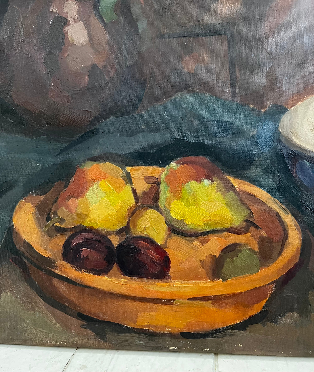Large Oil on Canvas Still Life Painting by Wilfried Sybrands 1912-1991