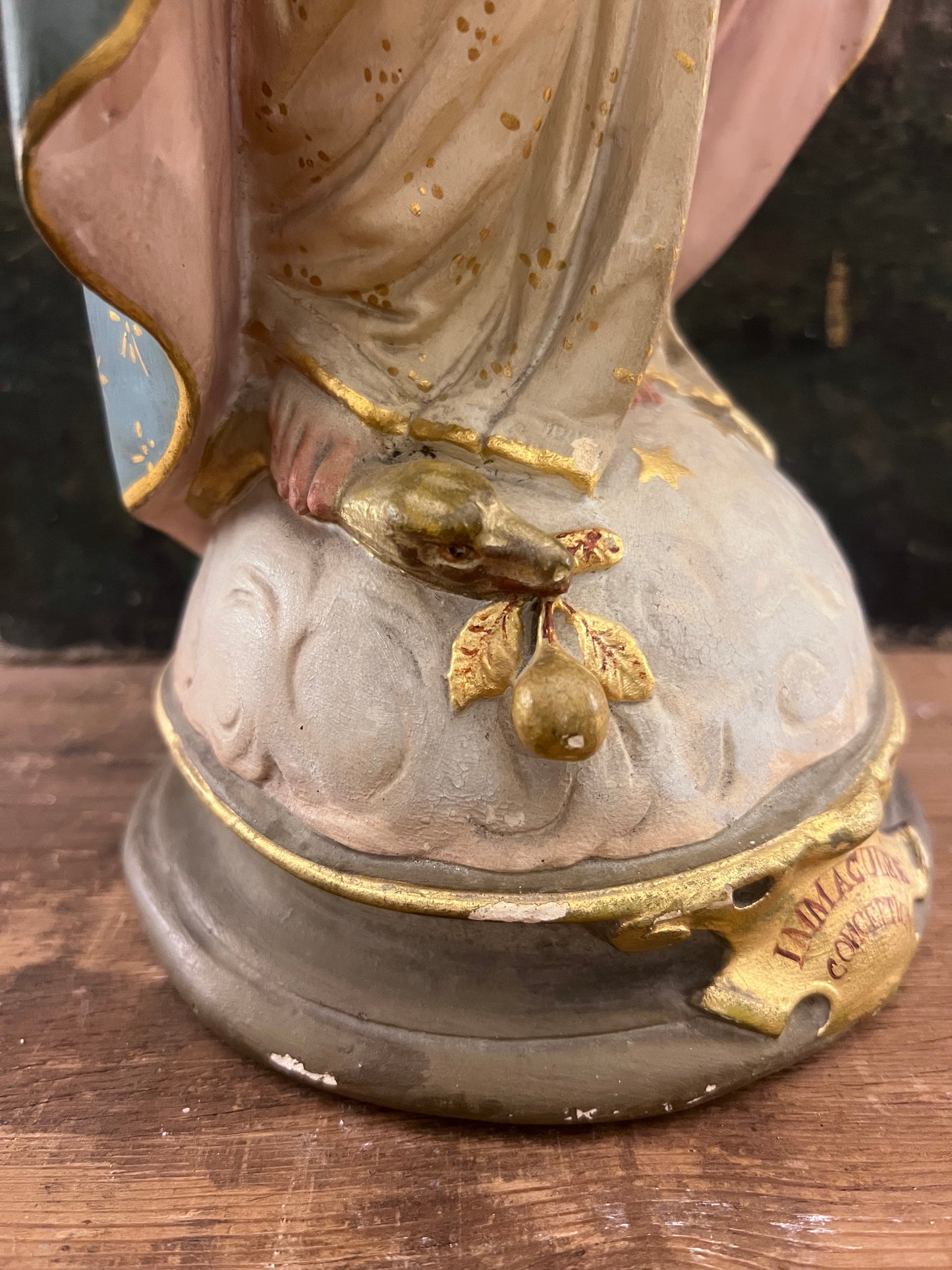 Beautiful old French Madonna Figure