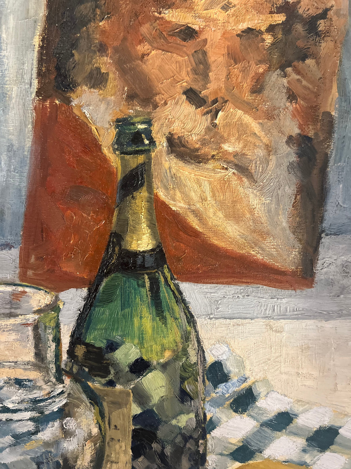 Mid Century Still Life Oil Painting