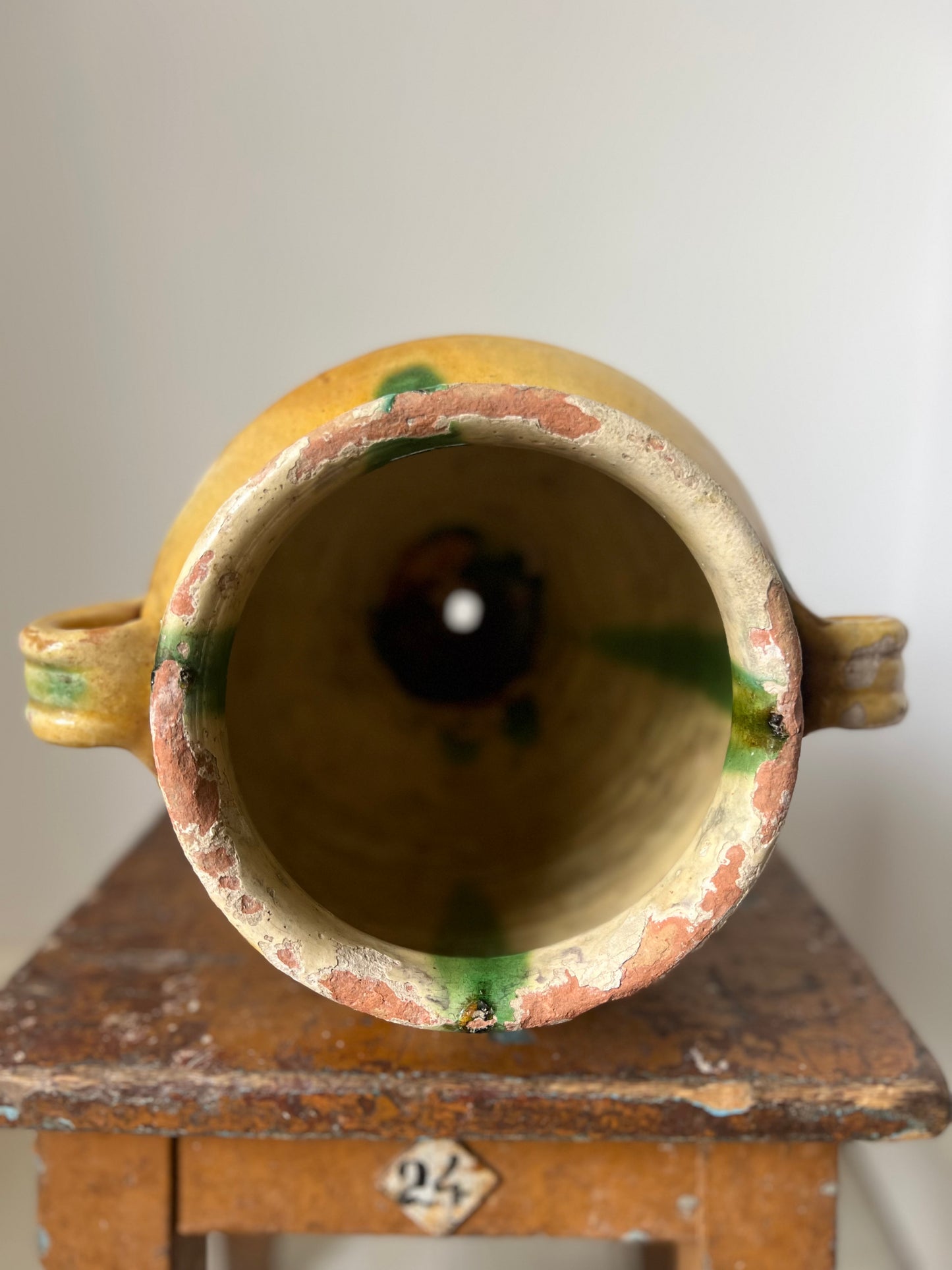 Huge French 19th Century Confit Pot 32 cm tall