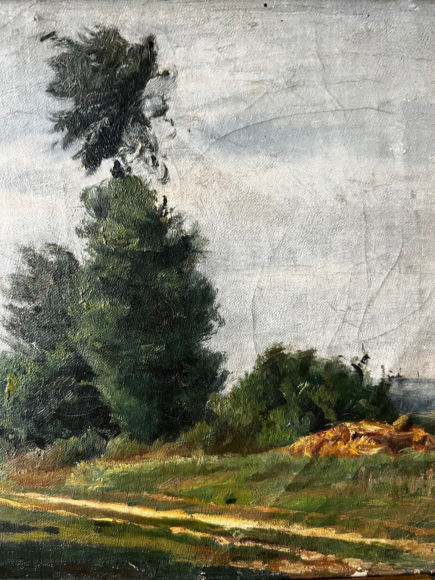 Stunning French 19th Century Landscape Oil Painting on Canvas