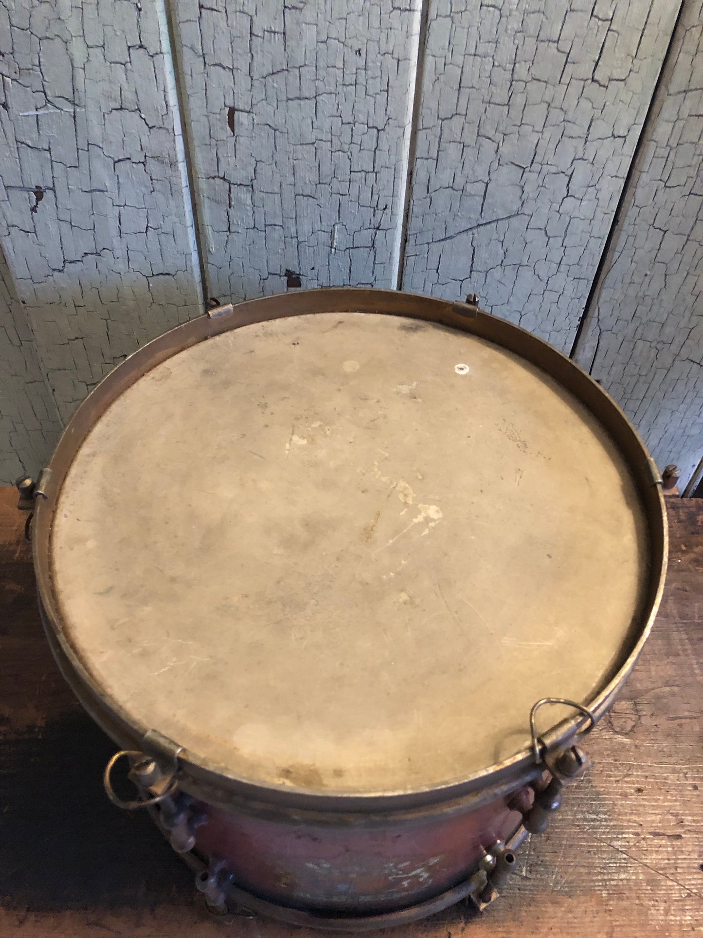 Vintage Snare Drum with Royal Coat of Arms