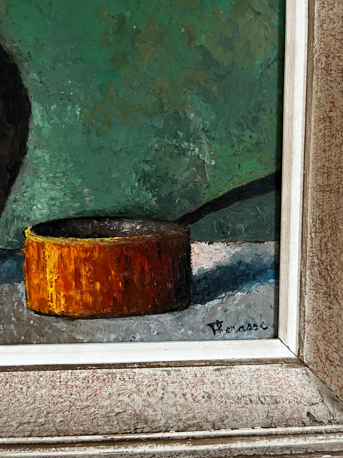 French Still Life Framed Oil Painting