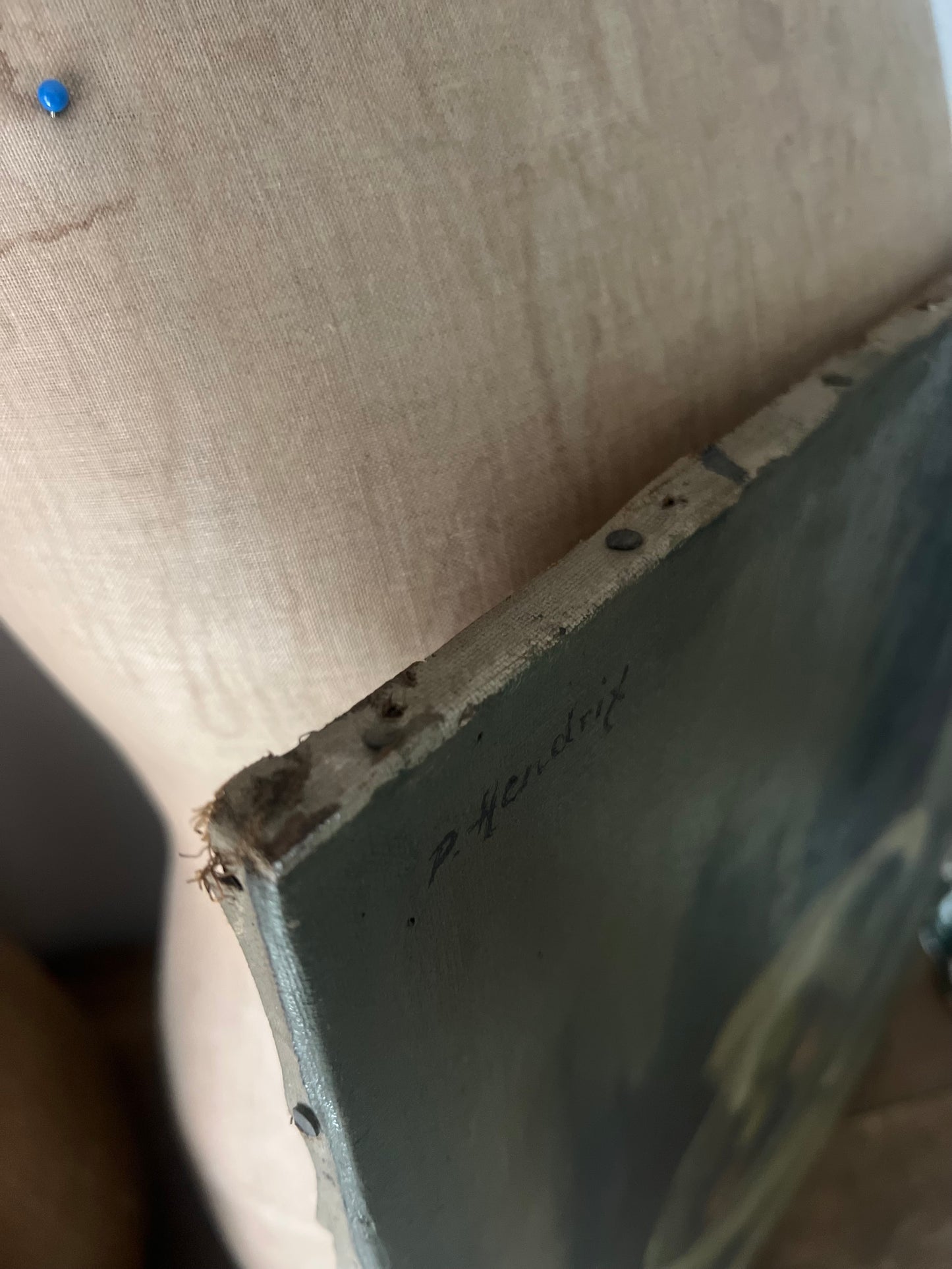 Stunning Still Life Oil Painting on Canvas by Pierre Hendrix 1913-1995 ‘Olives’