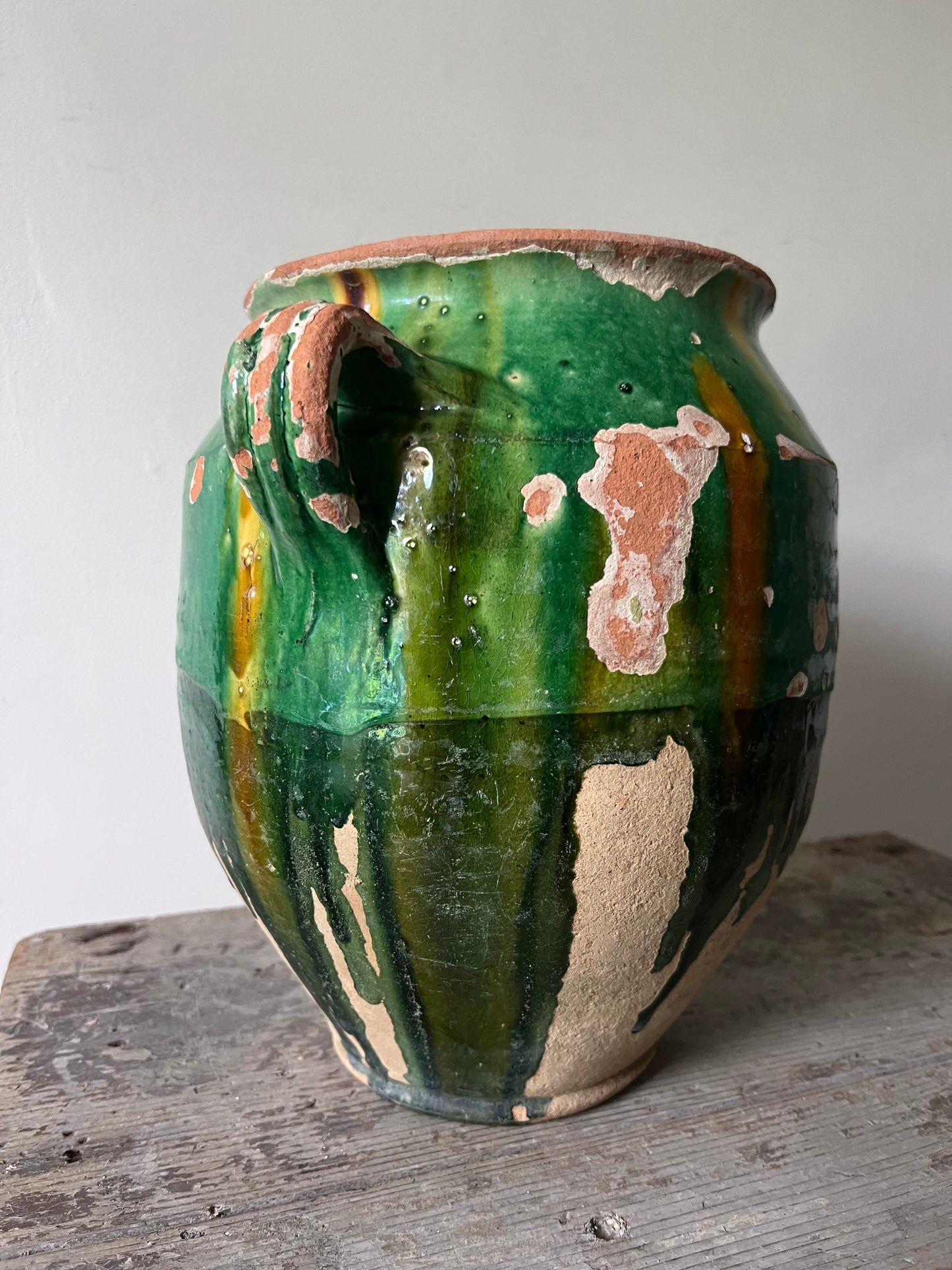 Outstanding French Green Confit Pot