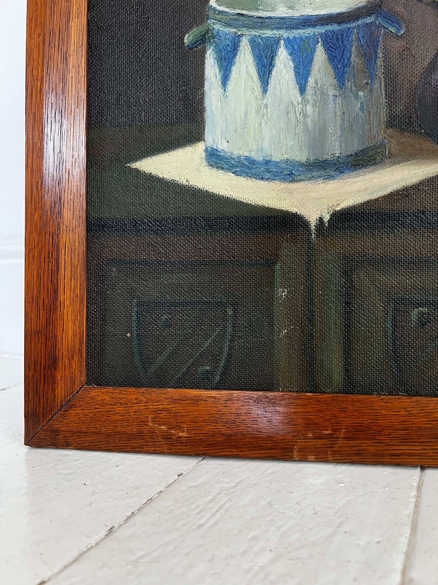 Large French Unusual Still Life Framed Painting