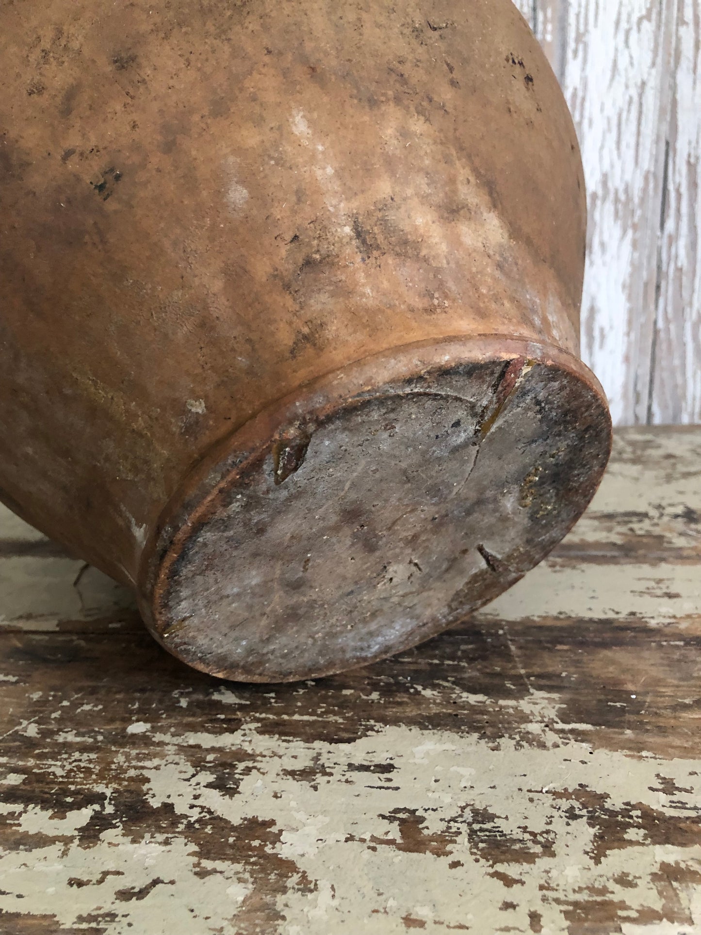 Large green French Confit Pot