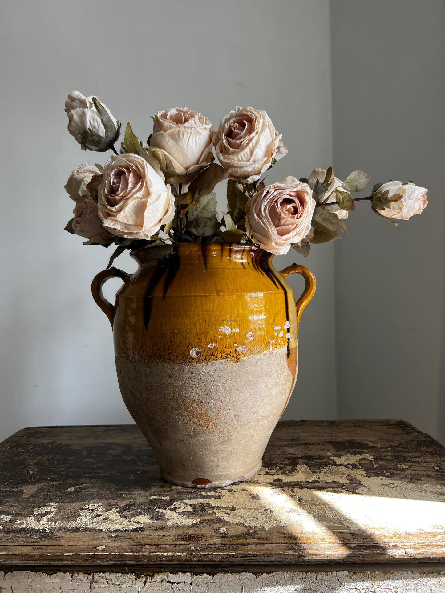 Huge French 19th Century Confit Pot 32 cm tall