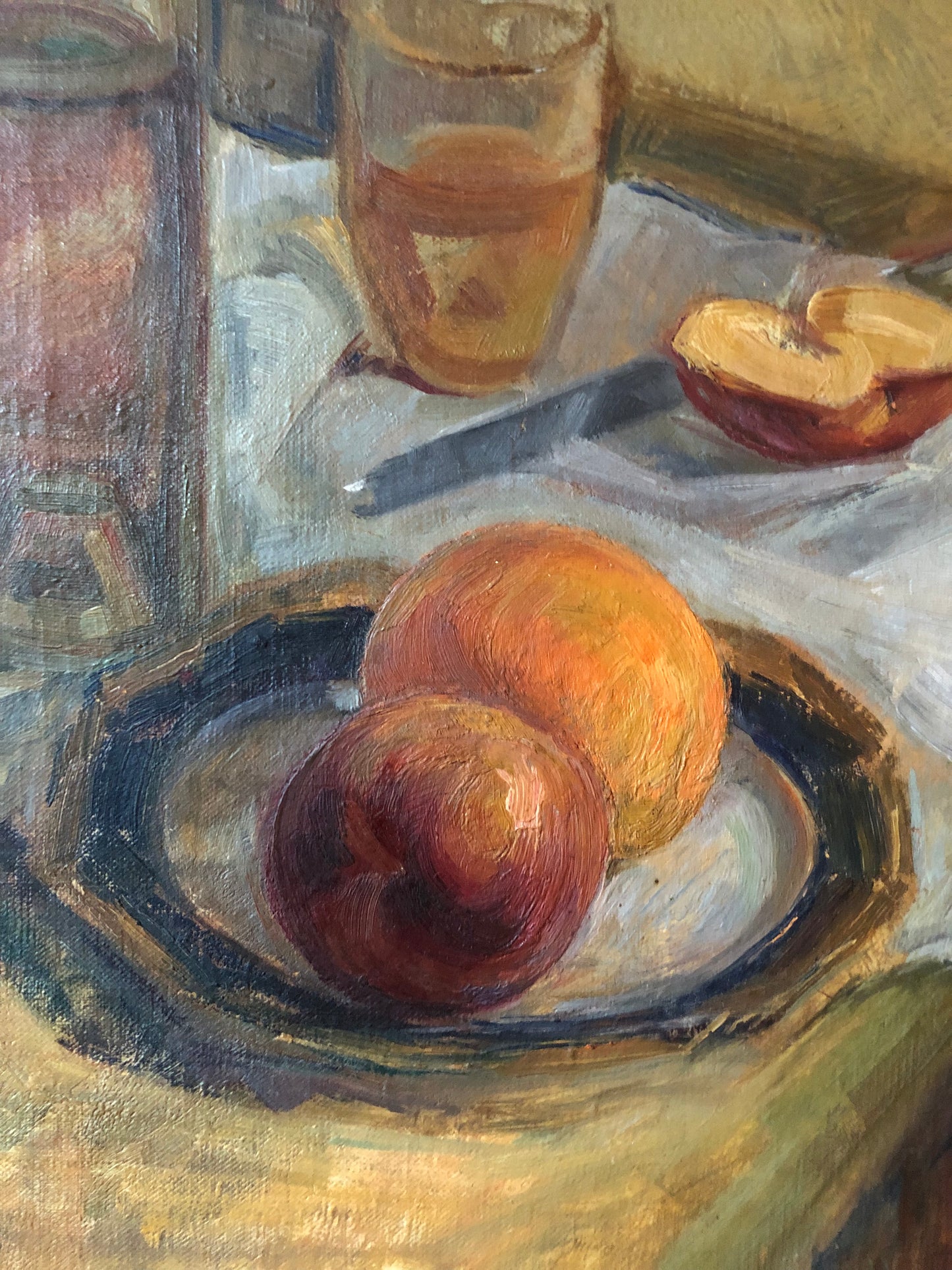 Vintage French Still Life Oil Painting