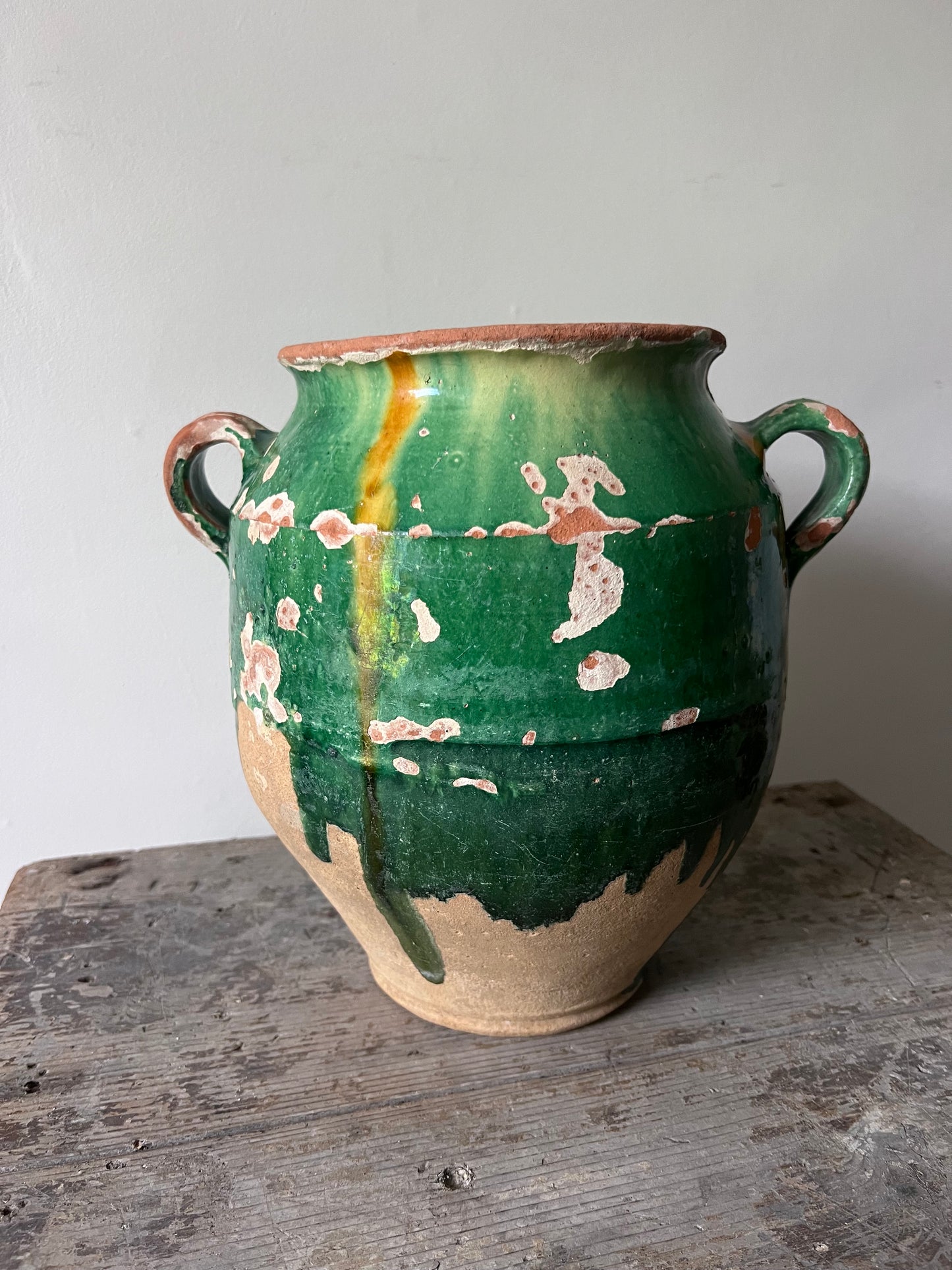 Outstanding French Green Confit Pot