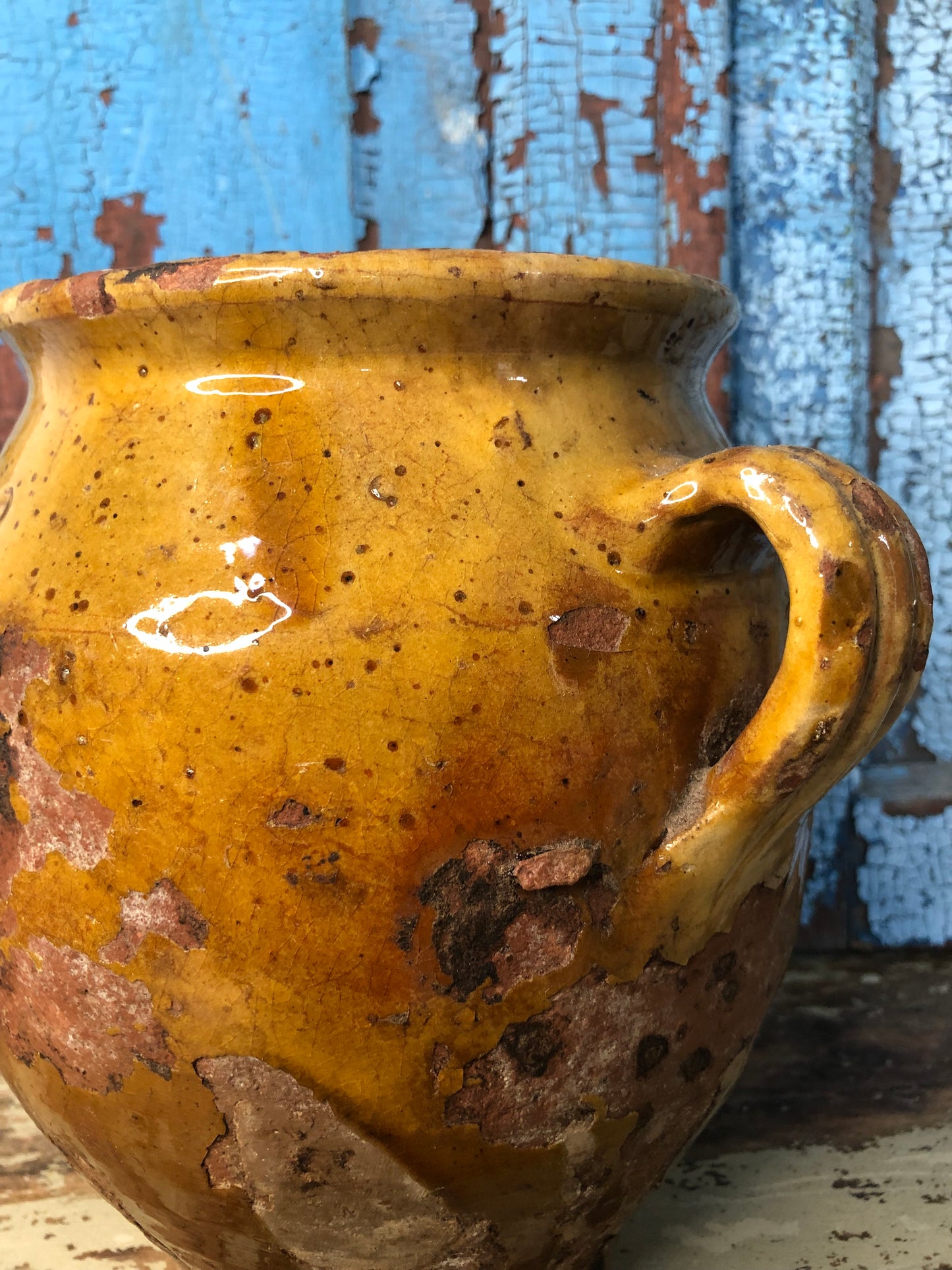 French Yellow Confit Pot Amazing Glaze