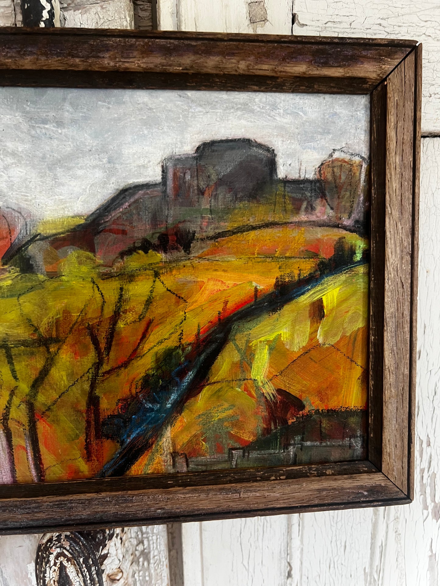 French Expressionist Framed Oil Painting
