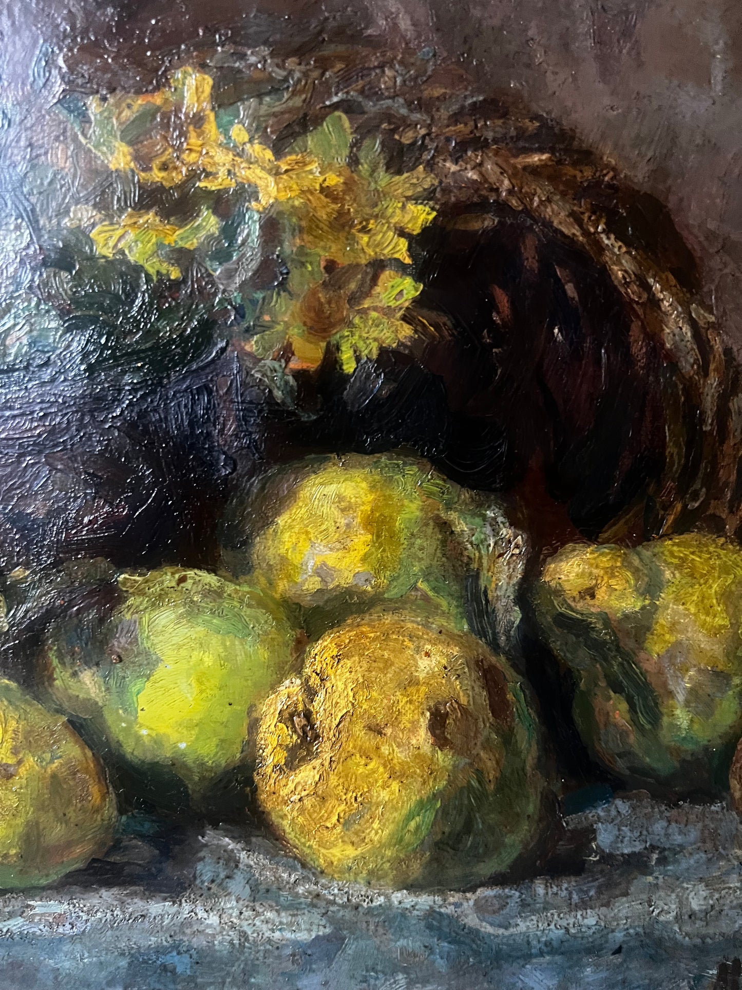 Stunning French Oil on Canvas Still Life Painting C1900