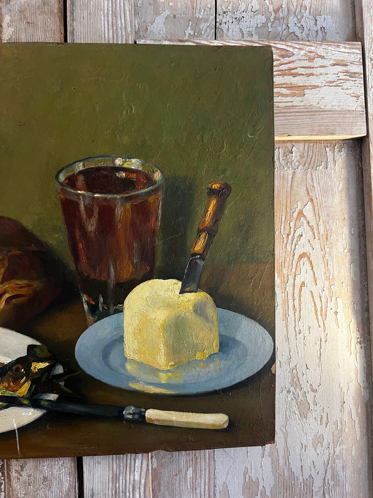 French Kitchen Still Life Oil Painting