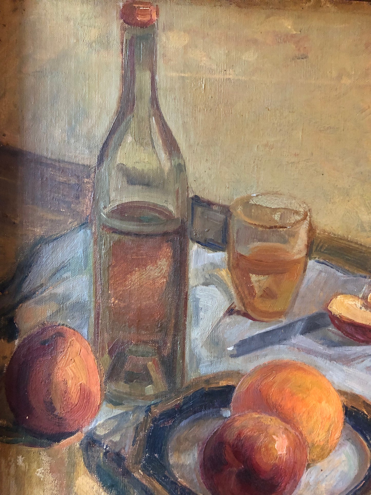 Vintage French Still Life Oil Painting