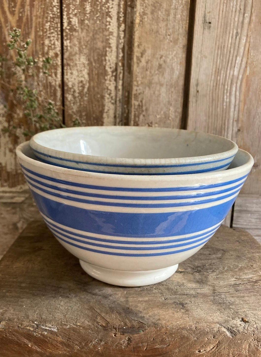 French Cafe au Lait Breakfast Bowls & Jug set