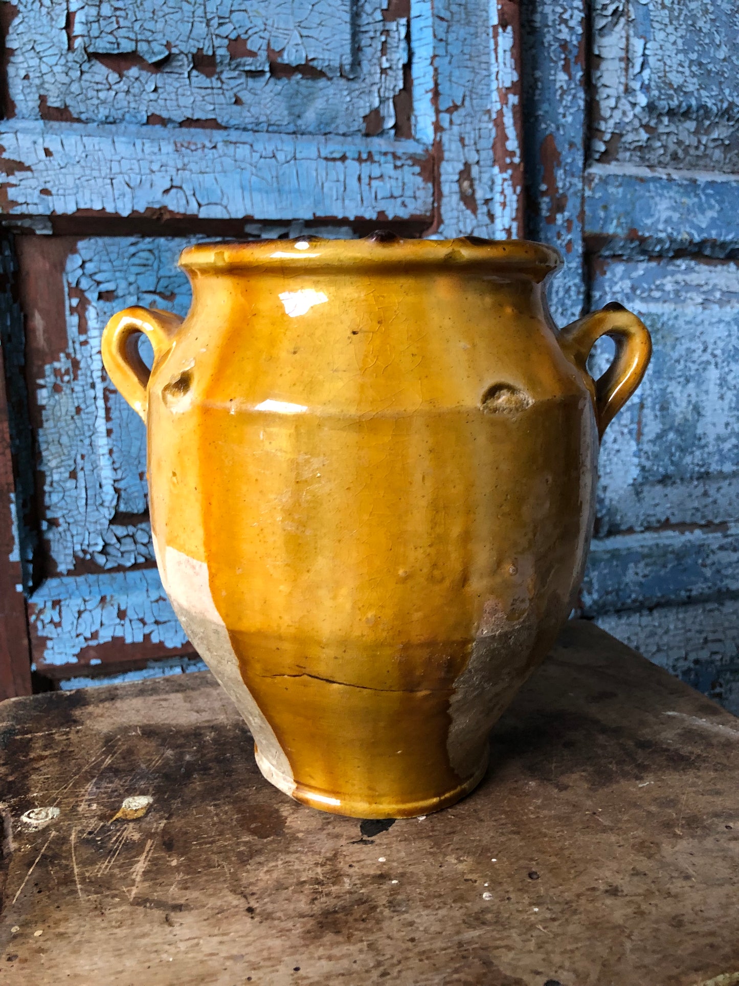 Beautiful Glazed French Confit Pot