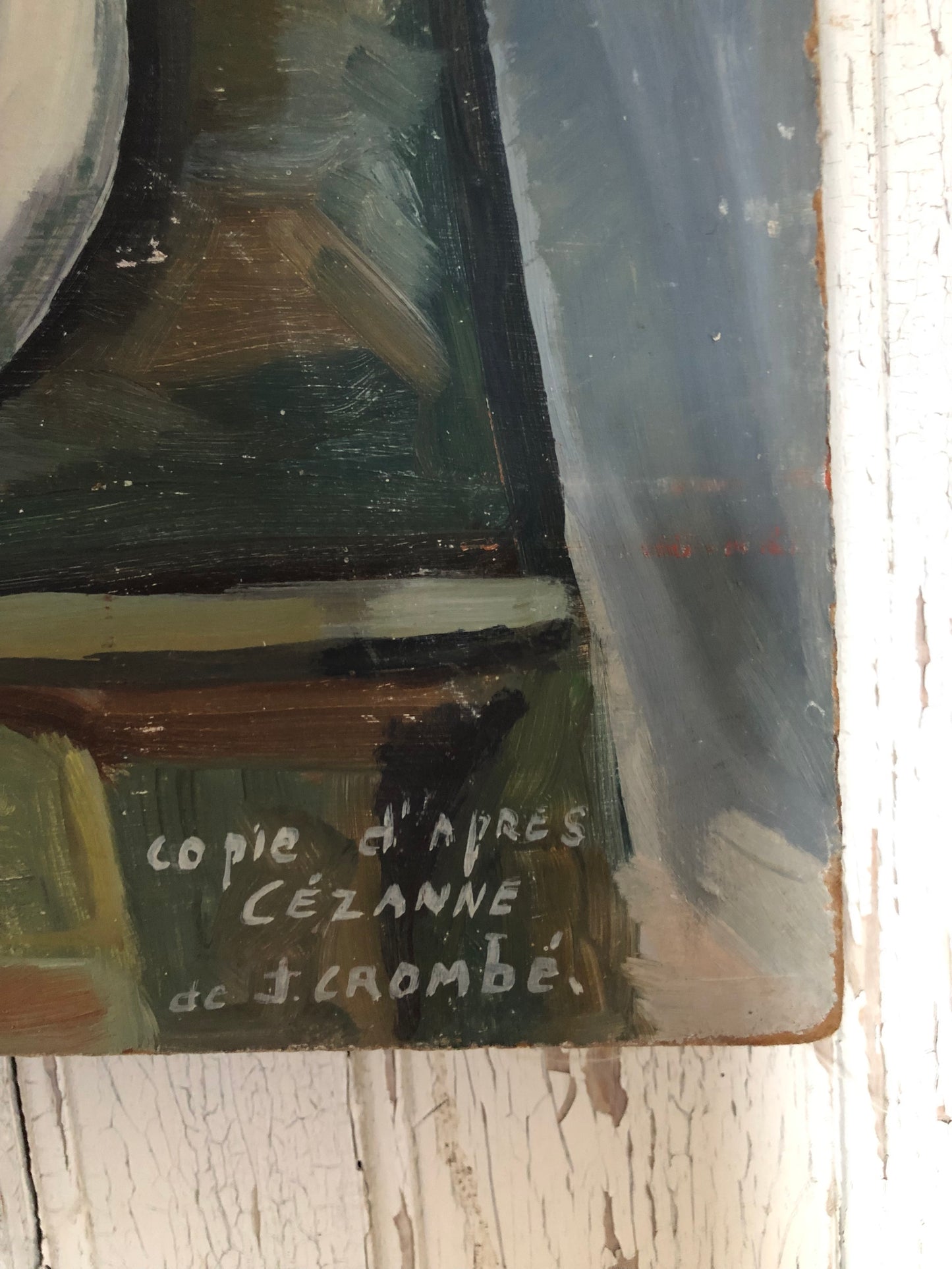 ‘Cezanne’ 1953 copy on board