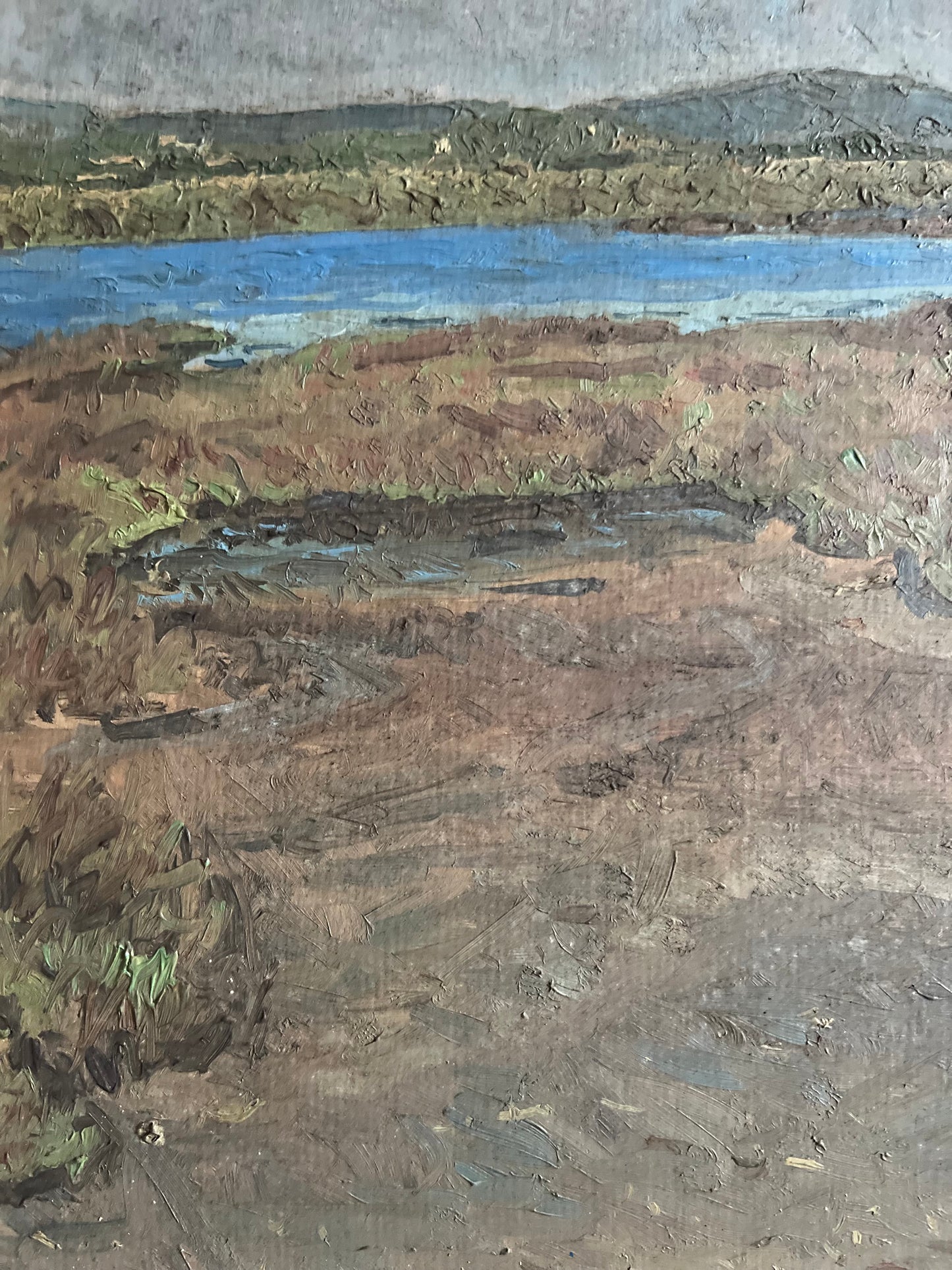 French Oil Painting in beautiful frame ‘Lake View’