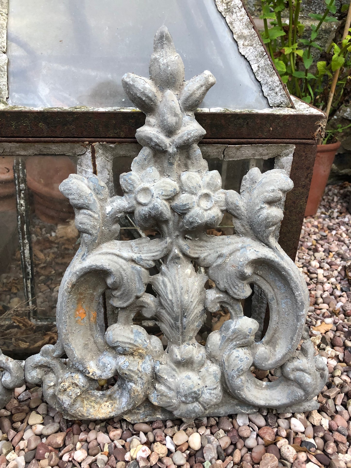 Pair of French Antique Decorative Metal Finials