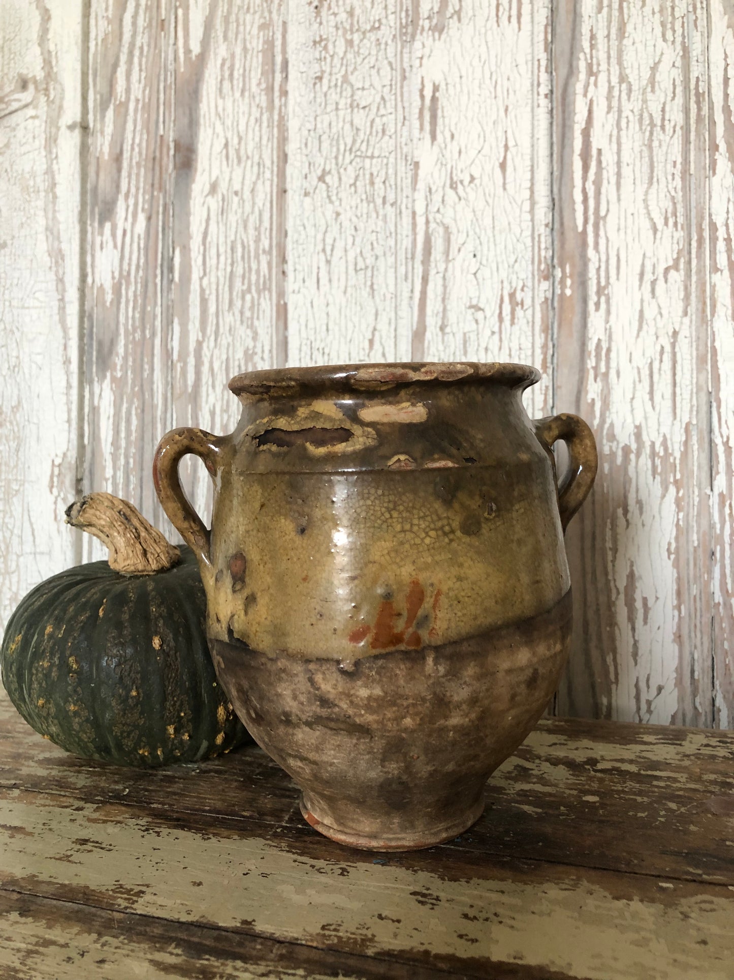 Small French Rustic Confit Pot