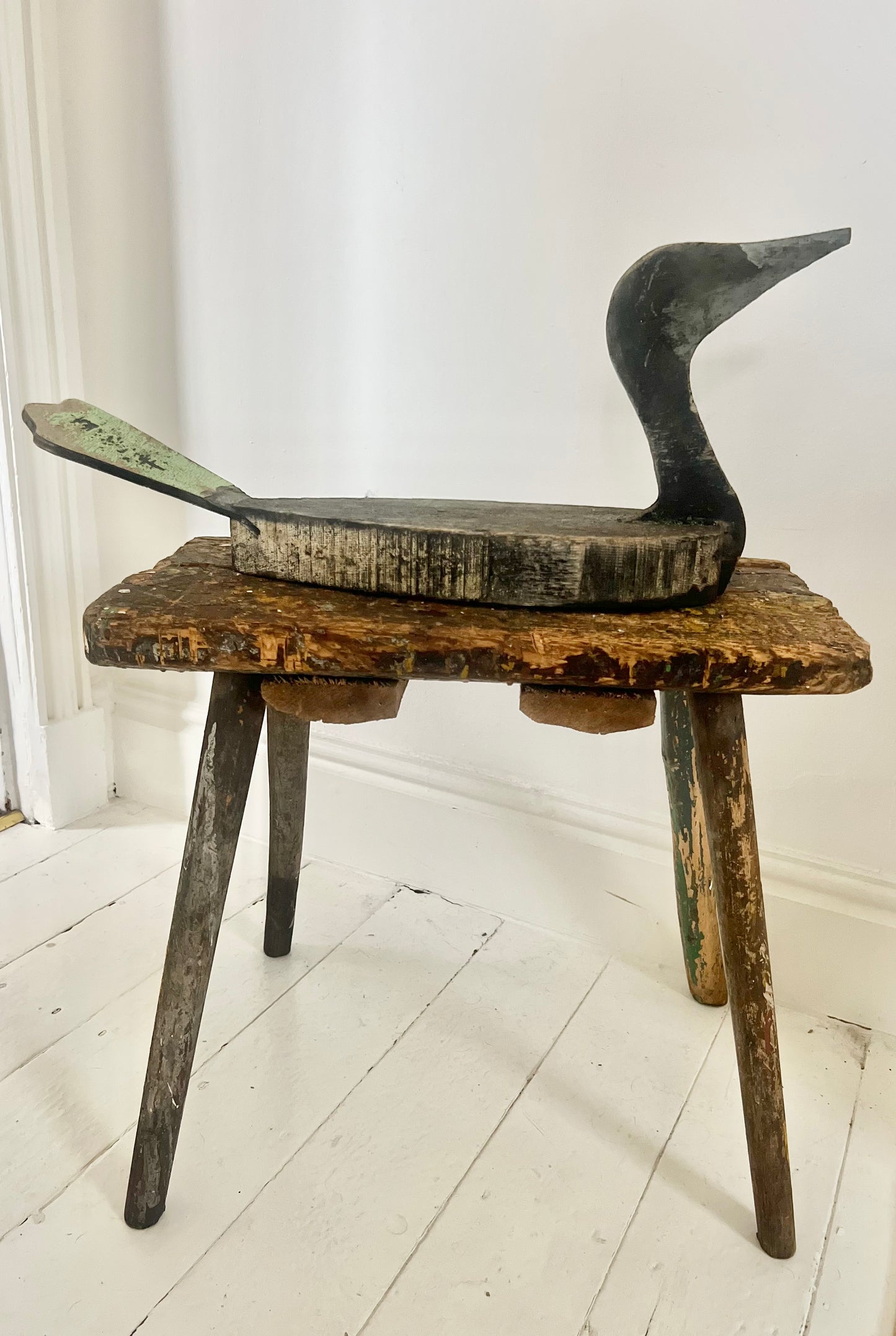 Vintage French Hand made Decoy Duck