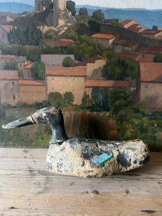 Antique French Decoy Duck No 1 (Beaky)