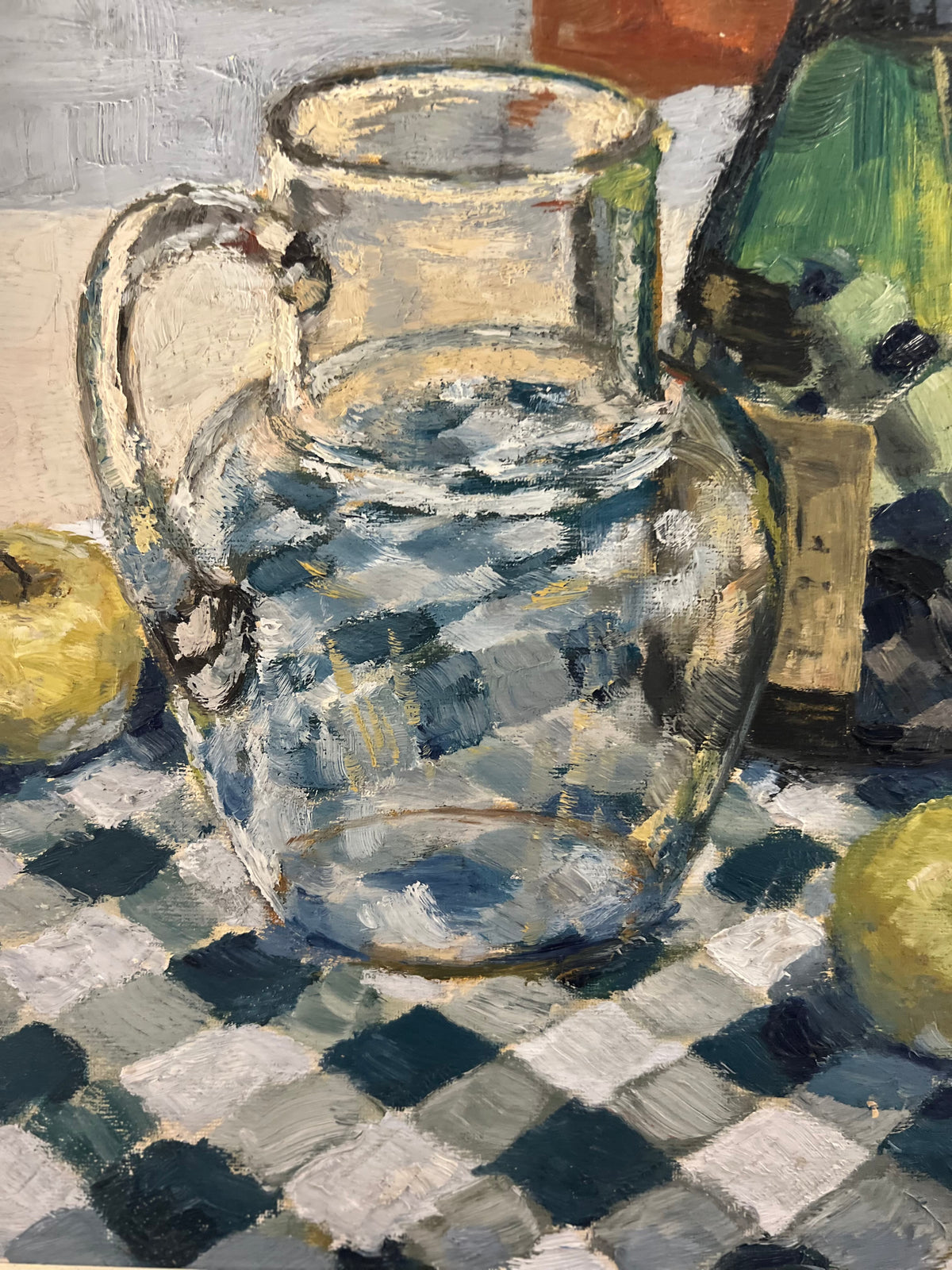 Mid Century Still Life Oil Painting