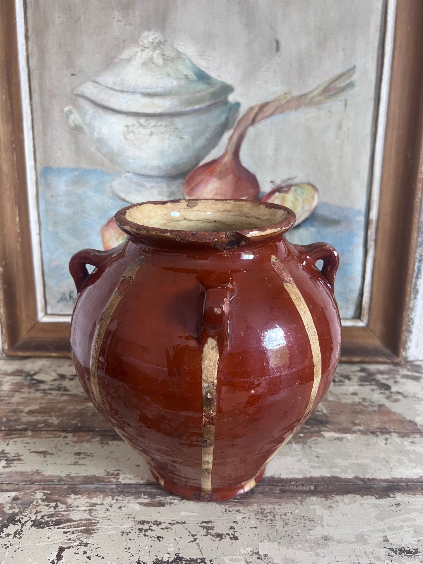 Very Rare Perigord 19th Century Confit Pot