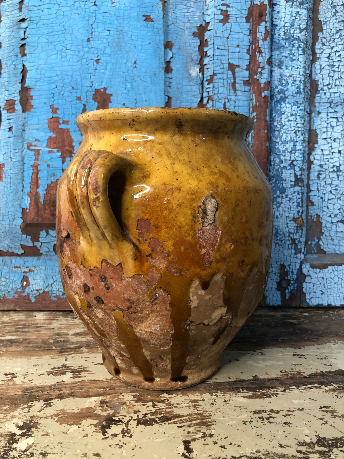 French Yellow Confit Pot Amazing Glaze