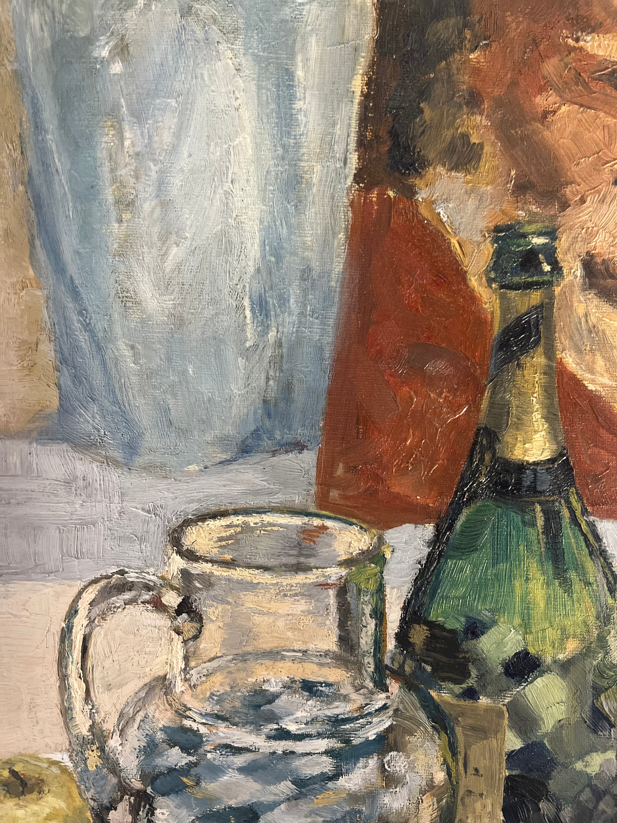 Mid Century Still Life Oil Painting