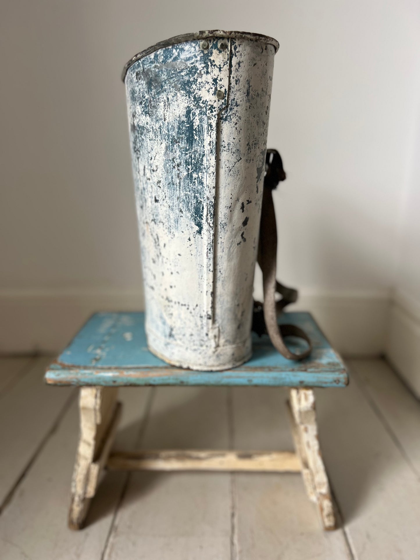 RESERVED FOR T Very Rare French Blue Childs Grape Hod Carrier