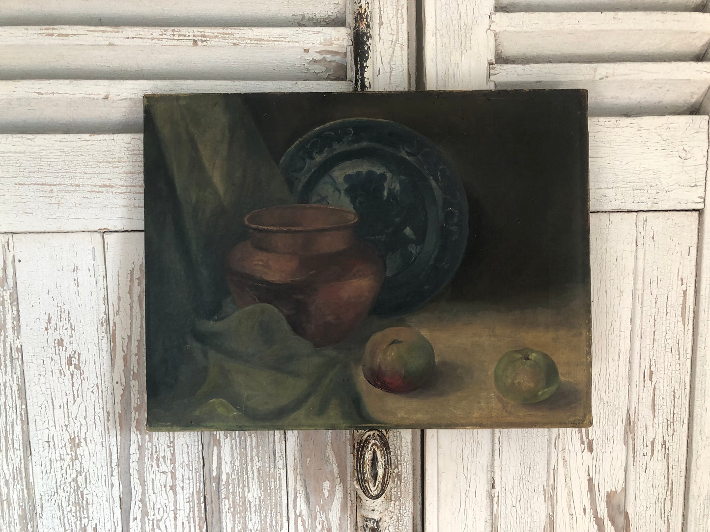 RESERVED British oil on canvas still life painting C.1900