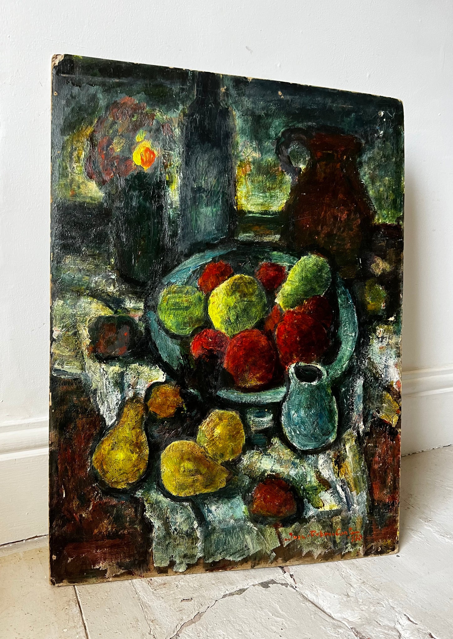 French Cezanne-esque Double Sided Oil Painting