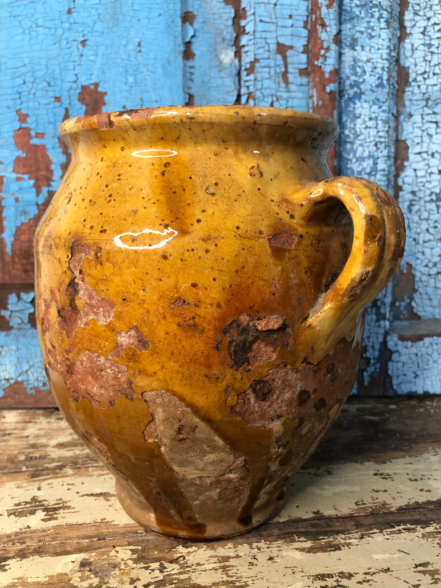 French Yellow Confit Pot Amazing Glaze