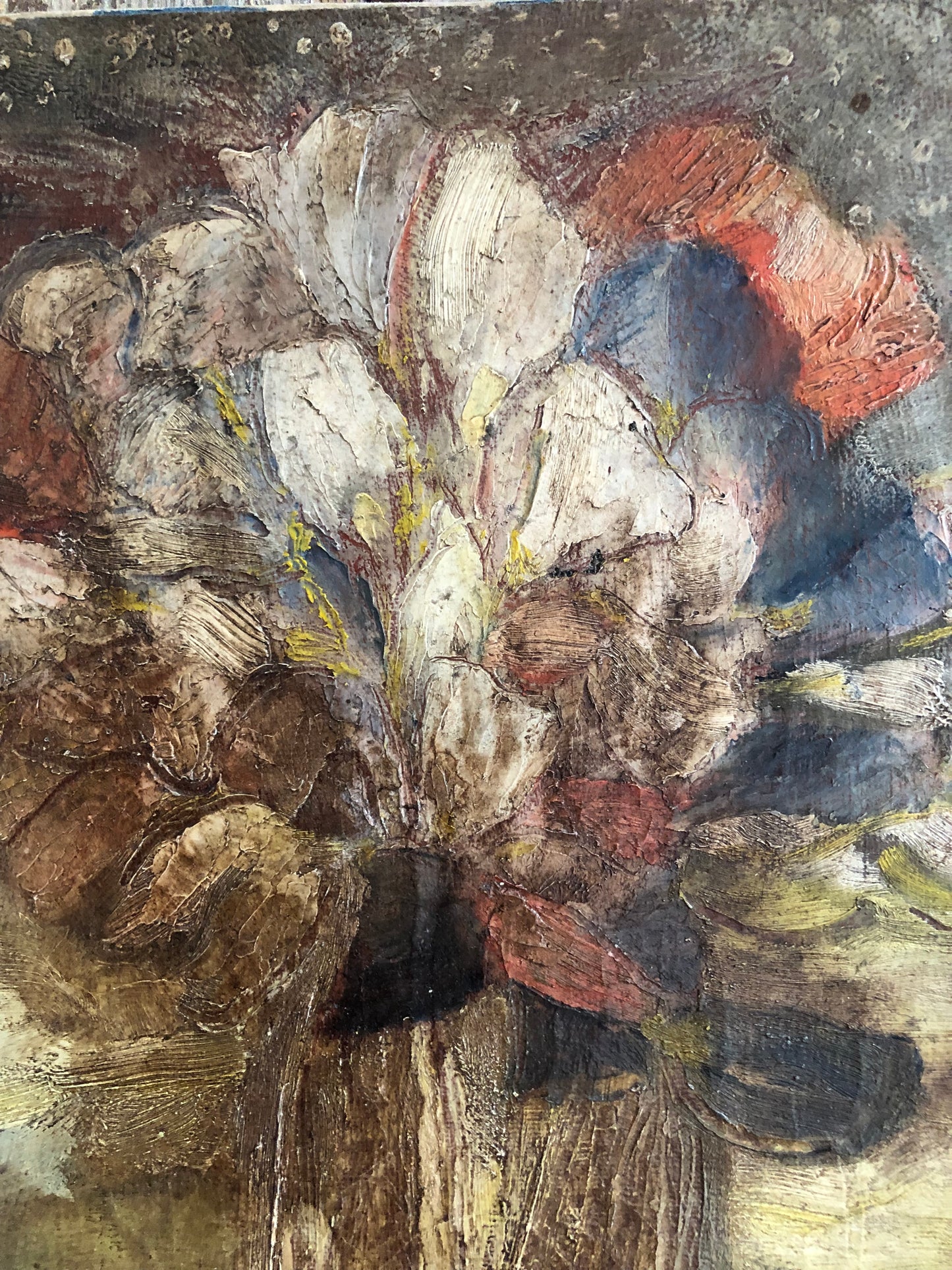 Vintage Autumnal Oil on board painting