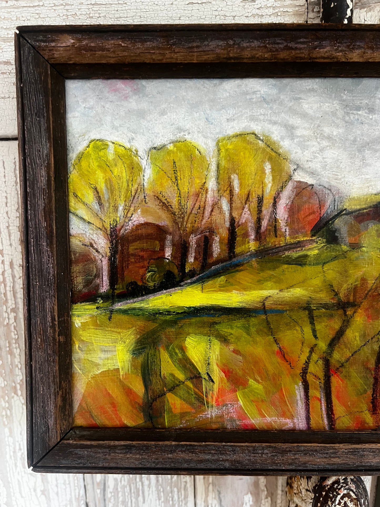 French Expressionist Framed Oil Painting