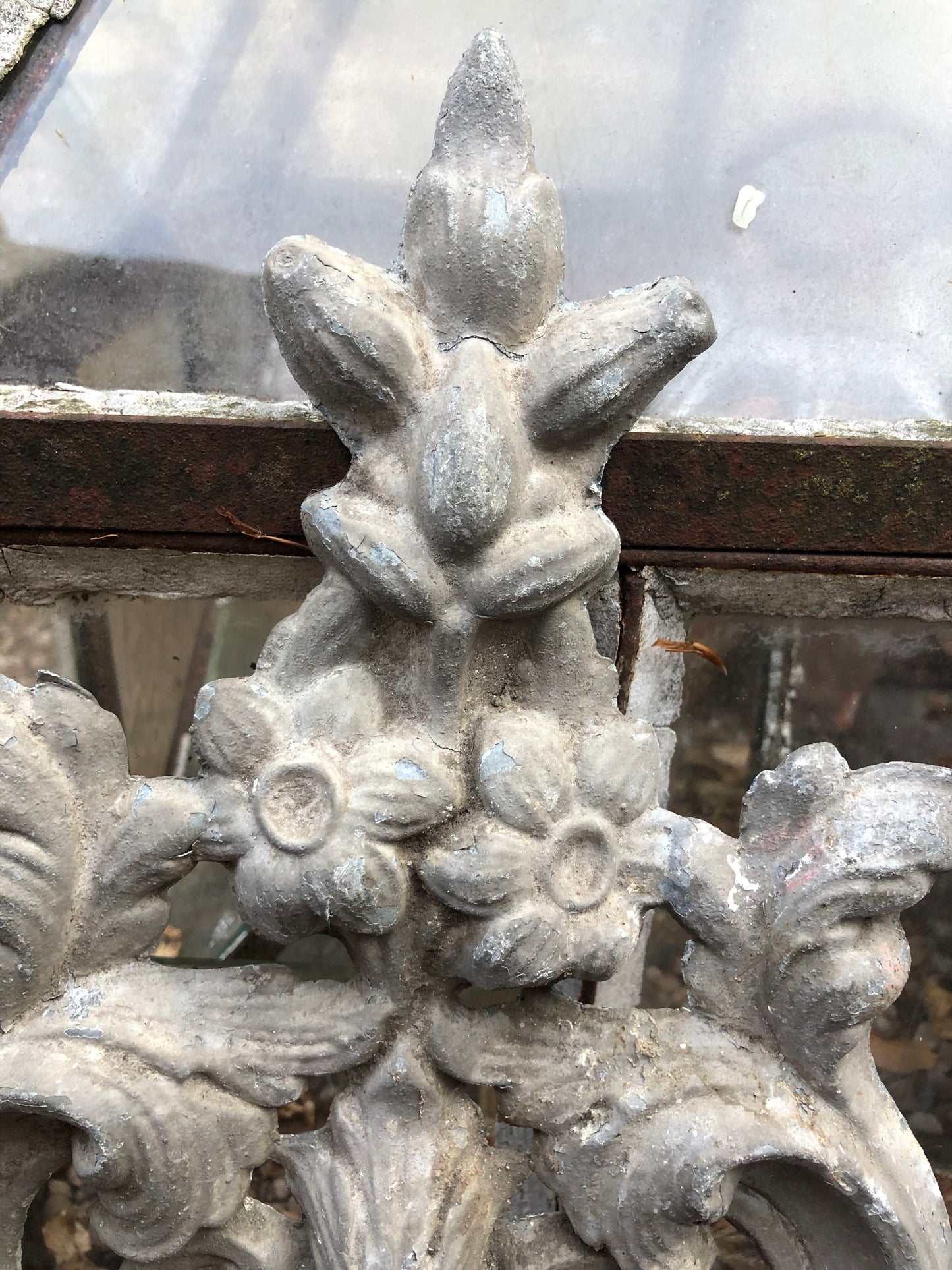 Pair of French Antique Decorative Metal Finials