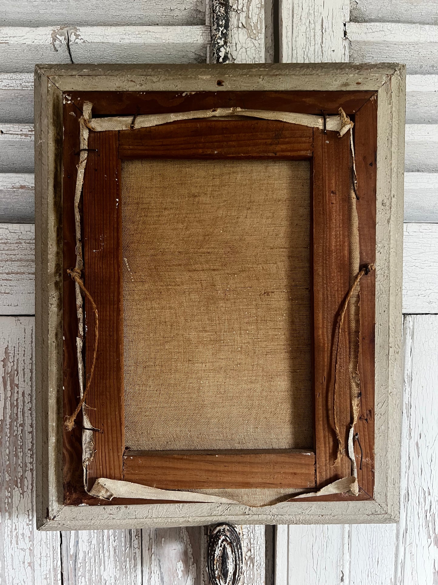 Framed Parisian Oil on Canvas Painting