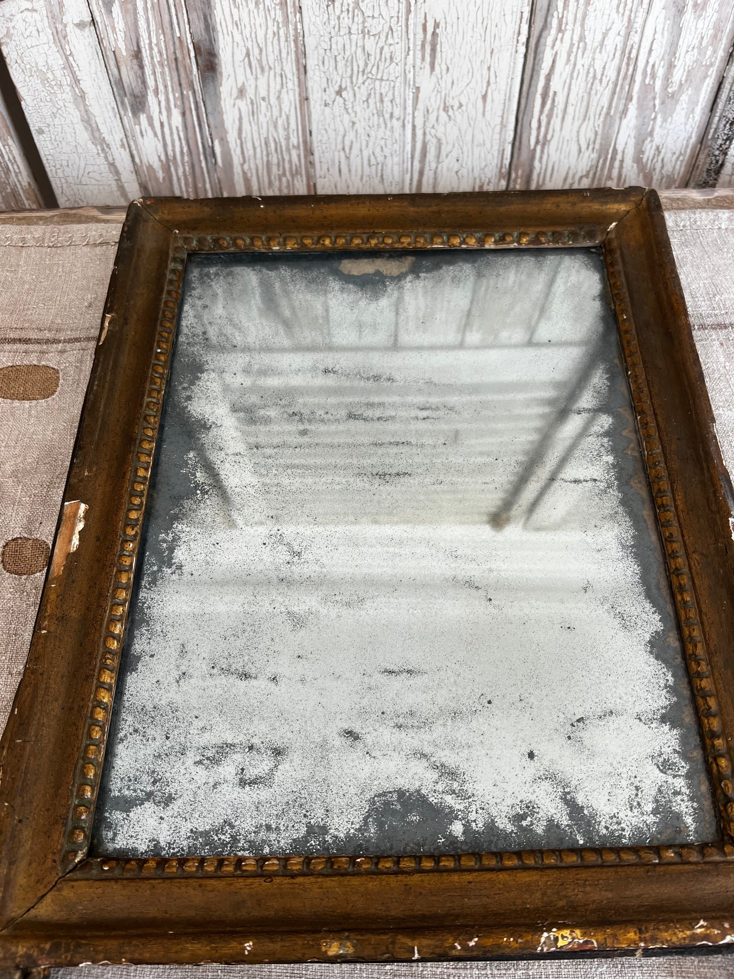 Beautiful 19th Century French Foxed Mirror