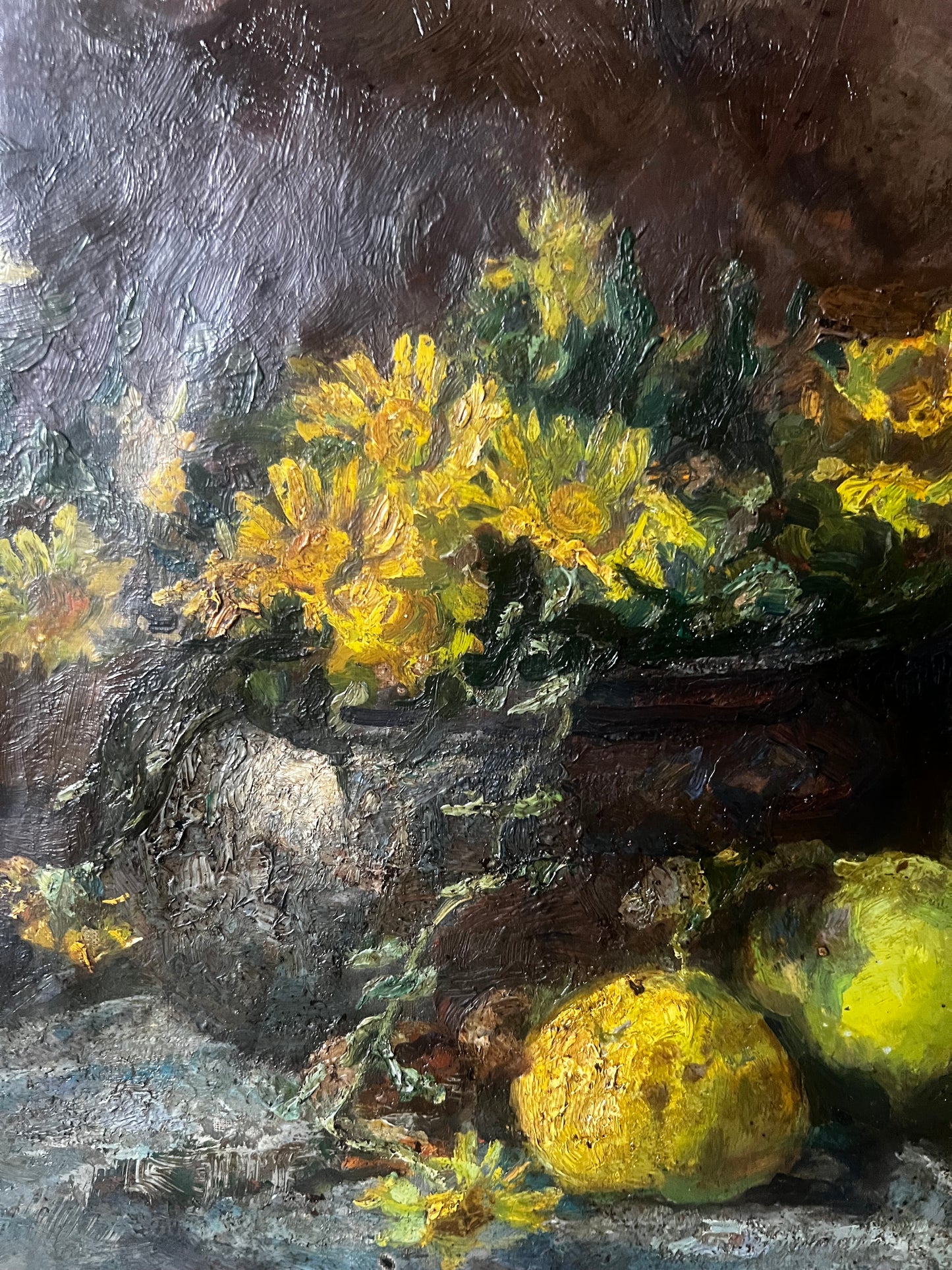 Stunning French Oil on Canvas Still Life Painting C1900