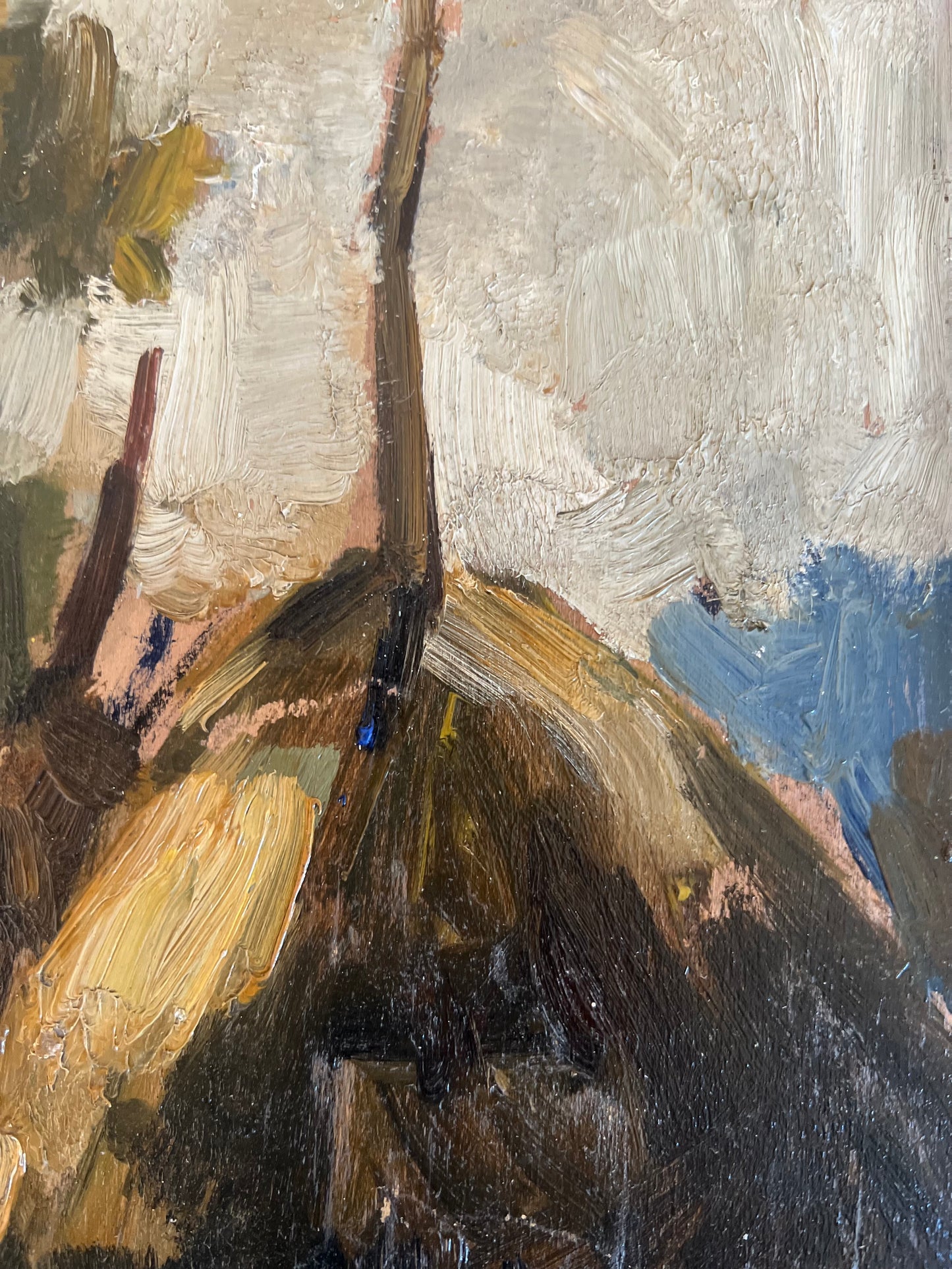 French Post Impressionist Oil Painting ‘Haystacks’