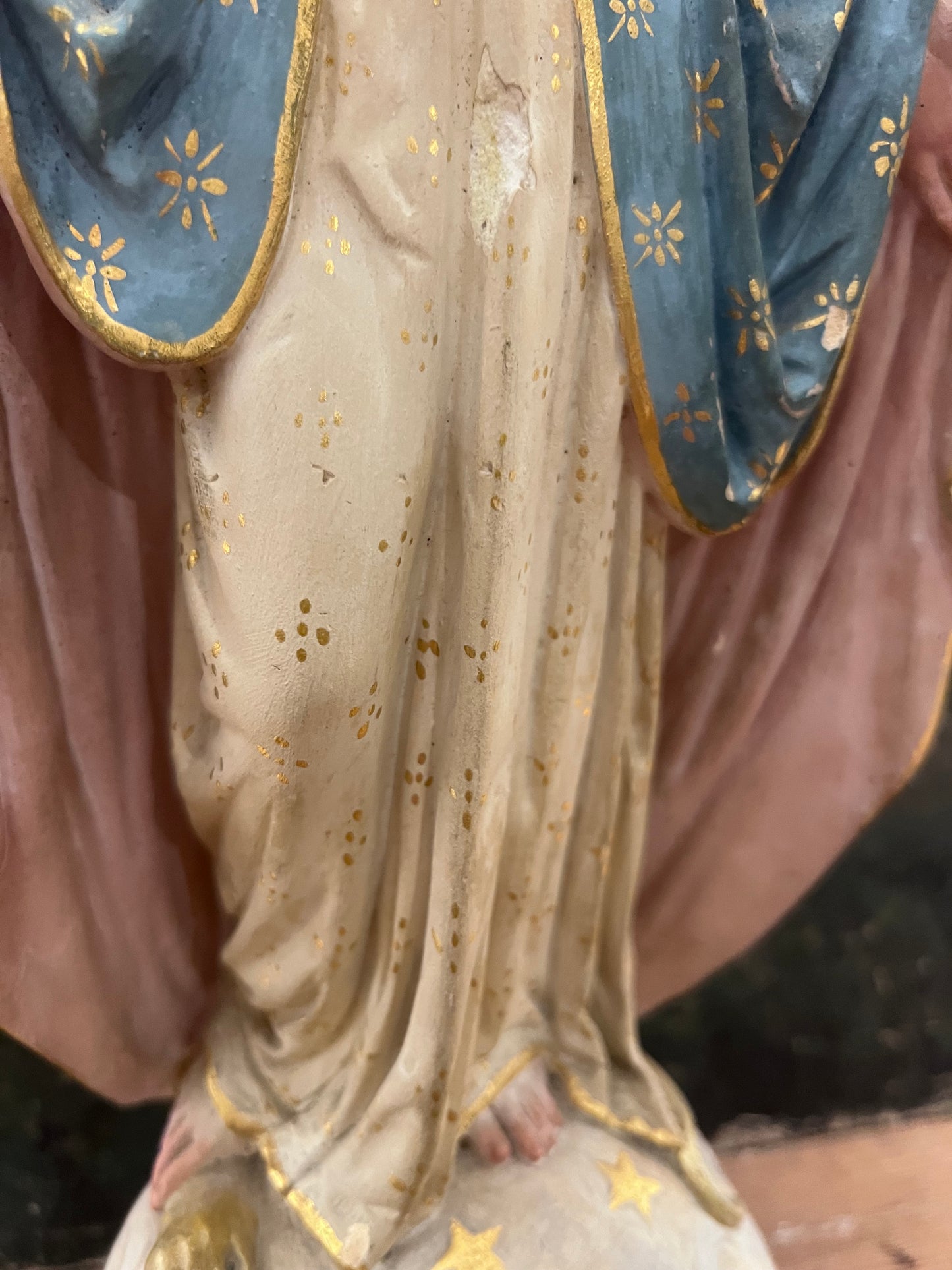 Beautiful old French Madonna Figure