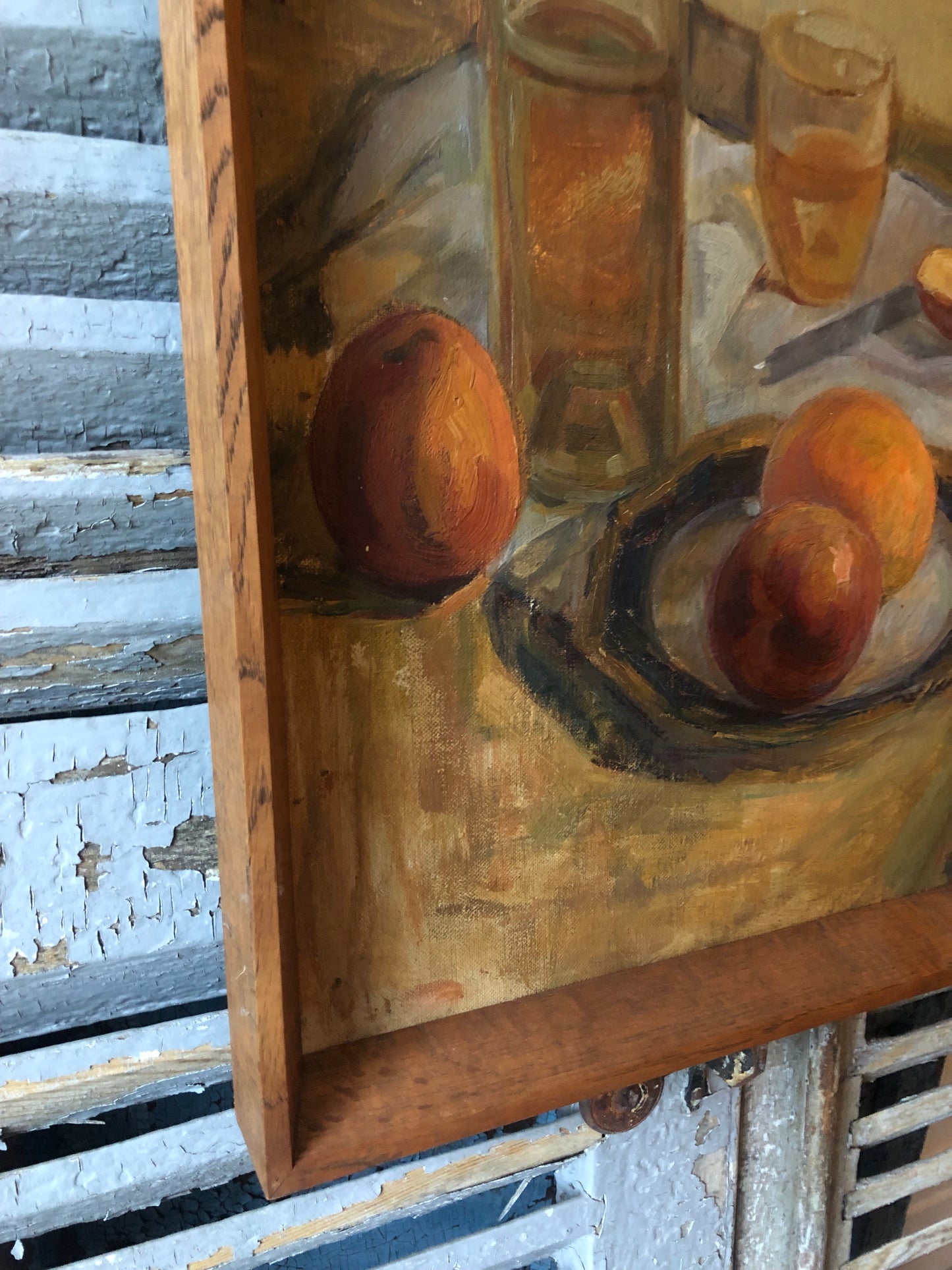 Vintage French Still Life Oil Painting